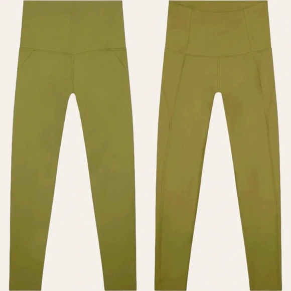 Girlfriend Collective high waist compressive leggings in Ivy - XS 28.5” length - Picture 4 of 8